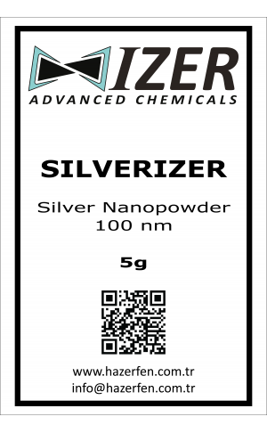 Silverizer - Gümüş Nanotoz 100nm 5g