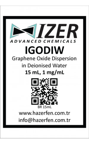 IGODIW - Deiyonize Su İçinde Grafen Oksit Dispersiyonu 15mL 1mg/mL