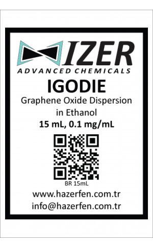 IGODIE - Etanol İçinde Grafen Oksit Dispersiyonu 15mL 0.1mg/mL