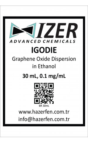 IGODIE - Etanol İçinde Grafen Oksit Dispersiyonu 30mL 0.1mg/mL
