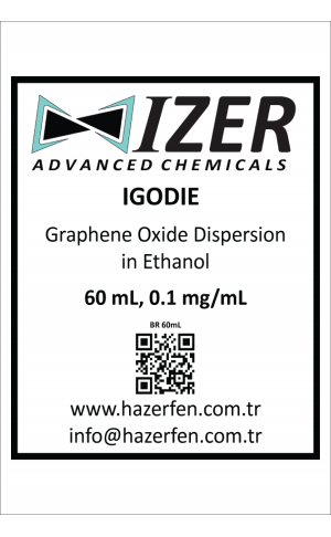 IGODIE - Etanol İçinde Grafen Oksit Dispersiyonu 60mL 0.1mg/mL