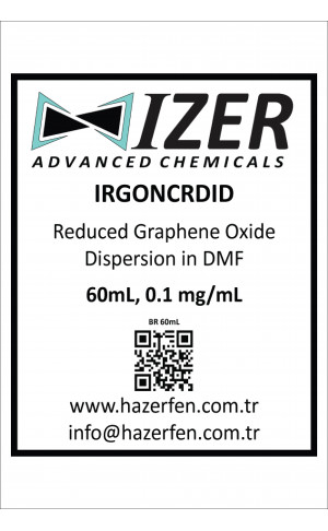 IRGONCRDID - DMF İçinde Kimyasal İndirgenmiş Grafen Oksit Dispersiyou 60mL 0.1mg/mL